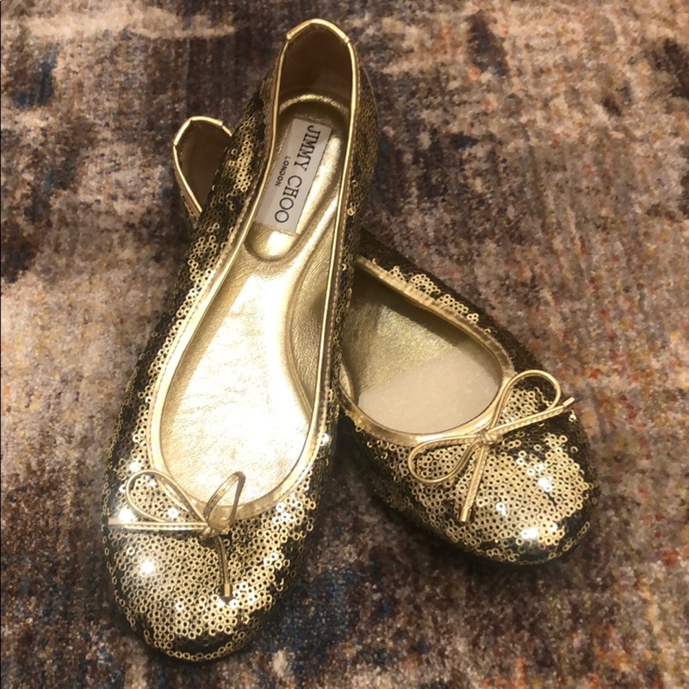 Jimmy Choo flats! Never been worn!!